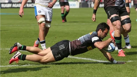 Con un try de Landajo; Harlequins entró en las semifinales de la Premiership