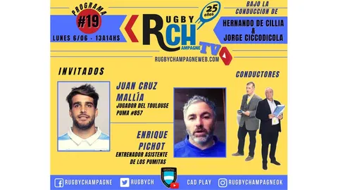 Hoy un nuevo programa de Rugby Champagne TV