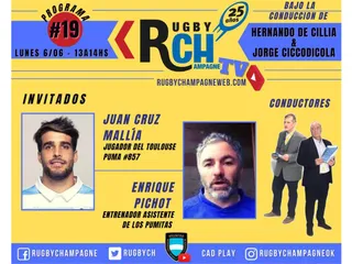 Hoy un nuevo programa de Rugby Champagne TV