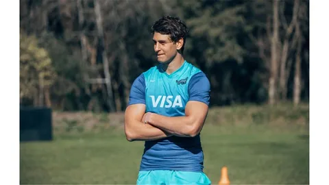 Juan Martín González, debut y try con la camiseta de Los Pumas
