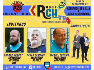 Hoy un nuevo programa de Rugby Champagne TV