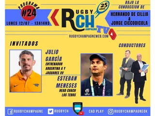 Hoy un nuevo programa de Rugby Champagne TV