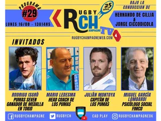 Hoy un nuevo programa de Rugby Champagne TV