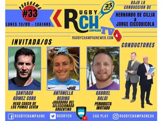 Hoy un nuevo programa de Rugby Champagne TV