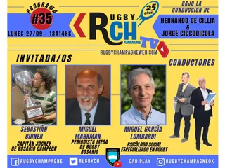 Hoy un nuevo programa de Rugby Champagne TV