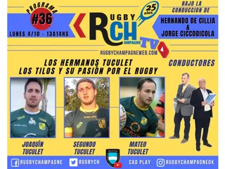 Hoy un nuevo programa de Rugby Champagne TV
