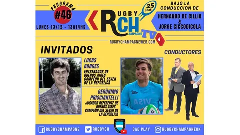 Hoy un nuevo programa de Rugby Champagne TV