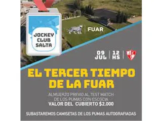 Se vendieron todos los cubiertos del Tercer Tiempo de la FUAR en Salta