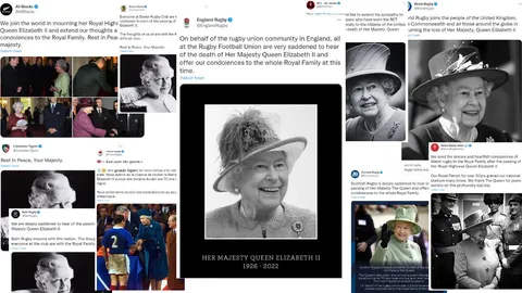 EL MUNDO DEL RUGBY DESPIDE A LA REINA ISABEL II