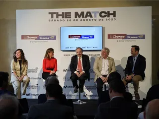 LA PRESENTACIÓN DEL PARTIDO ENTRE ESPAÑA Y ARGENTINA