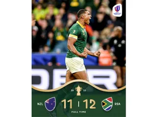 Sudáfrica le ganó a los All Blacks en una final que hizo vibrar a Paris