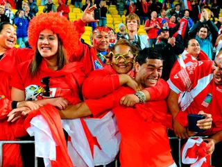 Alineación de Tonga en busca de su primer triunfo en el Mundial 2019