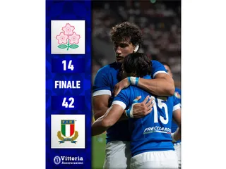ITALIA EMPEORÓ EL PRESENTE DE EDDIE JONES Y JAPÓN AL VENCERLO POR 42 A 14