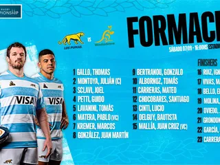 LOS PUMAS CON EL EQUIPO CONFIRMADO PARA LA REVANCHA ANTE AUSTRALIA