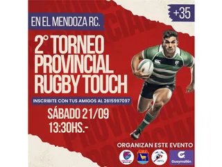 EL SÁBADO SE JUGARÁ EN MENDOZA EL SEGUNDO PROVINCIAL DE RUGBY TOUCH