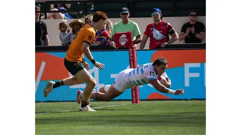 BUEN TRIUNFO DE LOS PUMAS 7S ANTE AUSTRALIA PARA PASAR A LAS SEMIFINALES