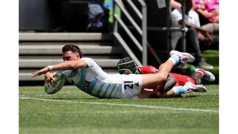LOS PUMAS 7S VENCIERON A KENIA Y JUGARÁN POR EL QUINTO PUESTO EN CAPE TOWN