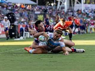LAS MEJORES IMÁGENES DEL TRIUNFO DE LOS PUMAS 7S EN CUARTOS, PENSANDO EN LA SEMIFINAL DE MAÑANA ANTE LOS LEONES ESPAÑOLES