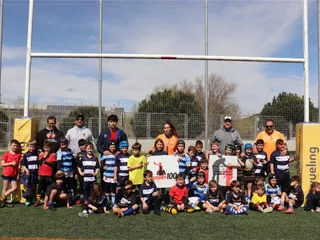 EN CATALUNYA, ESPAÑA, LAS ESCUELAS SE REÚNIERON ALREDEDOR DEL RUGBY