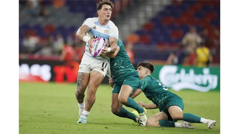 GOLEADA DE LOS PUMAS 7S ANTE IRLANDA EN EL INICIO DEL TORNEO DE HONG KONG