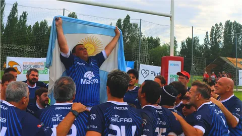 PUMPAS XV EMPATÓ CON BUMBLE BEES RUFC Y AMBOS SE LLEVARON LA COPA DE BRONCE EN EL MUNDIAL DE PAMPLONA