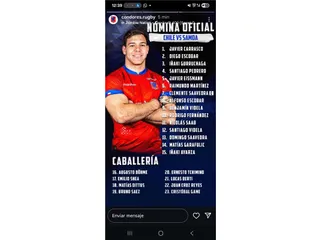 CHILE RECIBE A SAMOA CON LA ILUSIÓN PUESTA EN EL TRIUNFO QUE LO CLASIFIQUE AL MUNDIAL DE AUSTRALIA 2027