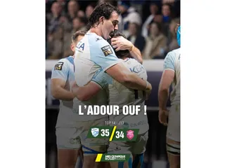 LOS PUMAS MATEO CARRERAS Y LUCAS PAULOS, EN EL DESCUENTO, APOYARON TRIES PARA DARLE LA VICTORIA A BAYONNE