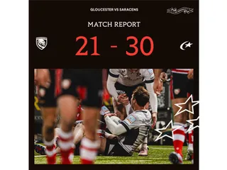 SARACENS CON LUCIO CINTI Y JUAN GONZÁLEZ SUPERARON DE VISITA AL GLOUCESTER