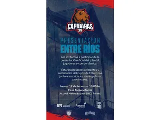 HOY SE PRESENTA OFICIALMENTE CAPIBARAS Y MAÑANA JUGARÁ EN SAUCE VIEJO ANTE LOS PUMITAS