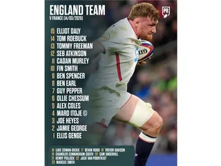 INGLATERRA Y SU EQUIPO PARA CERRAR EL SEIS NACIONES ANTE FRANCIA EN PARIS