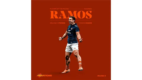 THOMAS RAMOS Y LOUIS BIELLE-BIARREY A LA ALTURA DEL RUGBY FRANCÉS: FUERON EL GOLEADOR Y EL TRYMAN DEL 6 NACIONES