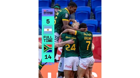 LOS PUMAS 7s NO PUDIERON CONTRA SUDÁFRICA Y JUGARÁN POR EL TERCER PUESTO ANTE AUSTRALIA