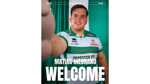 MATÍAS MEDRANO FIRMÓ POR DOS AÑOS CON EL BENETTON DE ITALIA