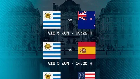 LOS TEROS Y LAS YARAS TAMBIÉN CONFIRMARON SUS HORARIOS PARA BORDEAUX
