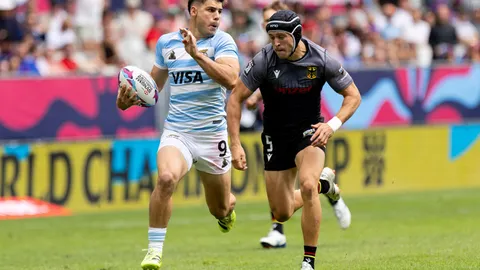 LOS PUMAS 7s INICIARON SU CAMINO EN BORDEAUX CON UN CONTUNDENTE TRIUNFO ANTE ALEMANIA