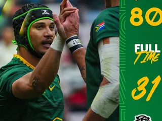 LOS SPRINGBOKS Y UNA GOLEADA ANTE LOS BARBARIANS DE FELIPE CONTEPOMI PARA EMPEZAR SU TEMPORADA