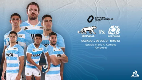 LOS PUMAS CON EL EQUIPO CONFIRMADO PARA EL DEBUT ANTE ESCOCIA
