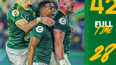 SUDÁFRICA LE GANÓ A ESCOCIA EN UN PARTIDO DE ALTO VUELO