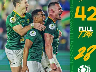 SUDÁFRICA LE GANÓ A ESCOCIA EN UN PARTIDO DE ALTO VUELO