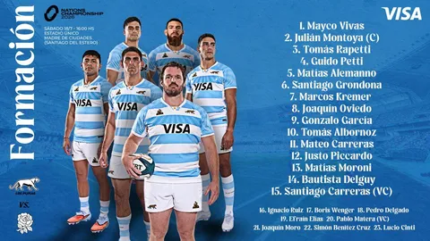FELIPE CONTEPOMI CONFIRMÓ CON DOS CAMBIOS A LOS PUMAS PARA ENFRENTAR A INGLATERRA