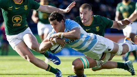 SUDÁFRICA LE GANÓ CON LO JUSTO A LOS PUMAS EN VÉLEZ