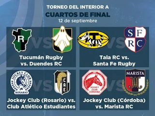 SE RESOLVIÓ EL PARTIDO SUSPENDIDO Y QUEDARON DEFINIDOS LOS CRUCES DE LOS CUARTOS DE FINAL DEL TORNEO DEL INTERIOR