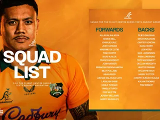FUE CONFIRMADO EL PLANTEL DE AUSTRALIA QUE VIAJARÁ A LA ARGENTINA PARA MEDIRSE CON LOS PUMAS EN JUJUY Y MENDOZA