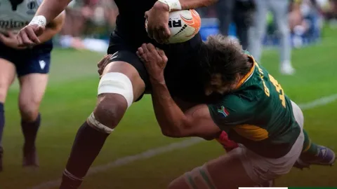 LOS ALL BLACKS SE QUEDARON CON EL PRIMER PARTIDO ANTE SUDÁFRICA Y SON LOS NUEVOS NÚMERO UNO DEL RANKING MUNDIAL