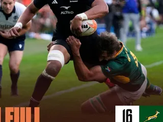 LOS ALL BLACKS SE QUEDARON CON EL PRIMER PARTIDO ANTE SUDÁFRICA Y SON LOS NUEVOS NÚMERO UNO DEL RANKING MUNDIAL