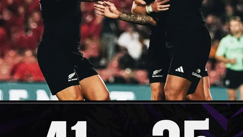 LOS ALL BLACKS DIERON VUELTA EL PARCIAL Y VENCIERON A LOS LIONS SIN SOBRARLE DEMASIADO