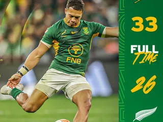 LOS SPRINGBOKS SE TOMARON REVANCHA DE LOS ALL BLACKS, LOS VENCIERON Y SON NÚMERO UNO DEL RANKING OTRA VEZ