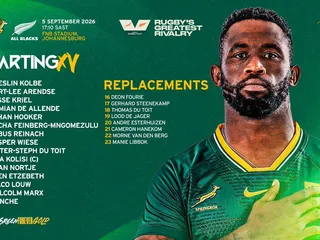 CON CUATRO CAMBIOS LOS SPRINGBOKS SE MEDIRÁN EN EL TERCER DUELO ANTE NUEVA ZELANDA