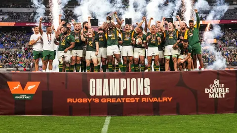 SUDÁFRICA LE VOLVIÓ A GANAR A NUEVA ZELANDA, EN ESTADOS UNIDOS, Y SE QUEDÓ CON LA COPA DE CAMPEÓN