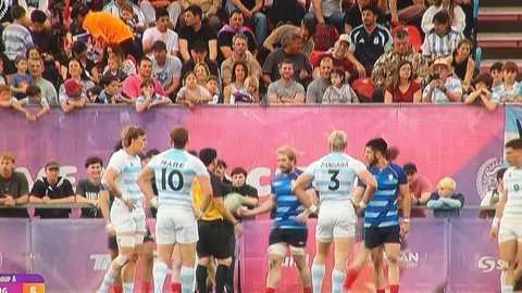 LOS PUMAS 7S GOLEARON A PARAGUAY EN EL DEBUT DE LOS JUEGOS SURAMERICANOS